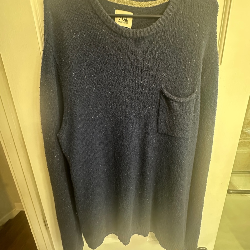 Quiksilver Men's Navy Crewneck Sweater